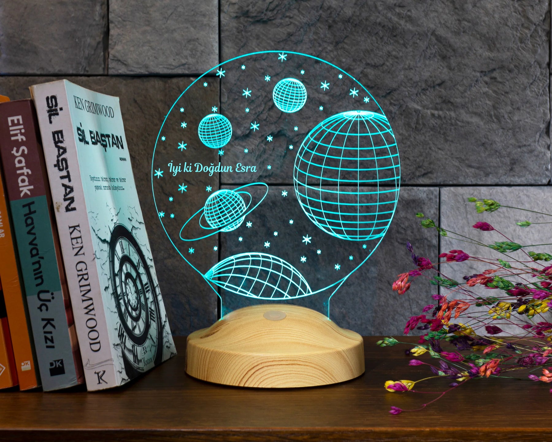 Universe Personalized lamp with text of your choice