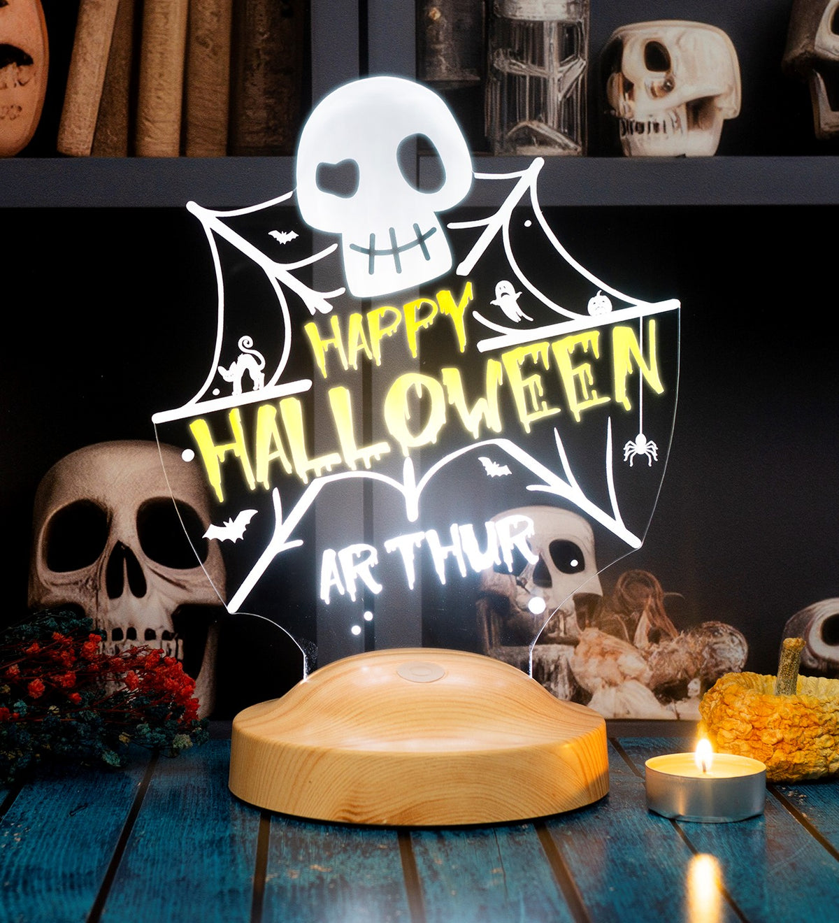 Halloween skull lamp decor for Halloween party 3D lamp 