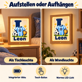Als Tisch- und Wandleuchte verwendbar