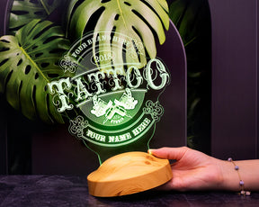 Gift for tattoo artists, TATTOO Studio 3D lamp, tattoo gift, tattoo gift ideas, gift for tattoo artists and tattoo lovers