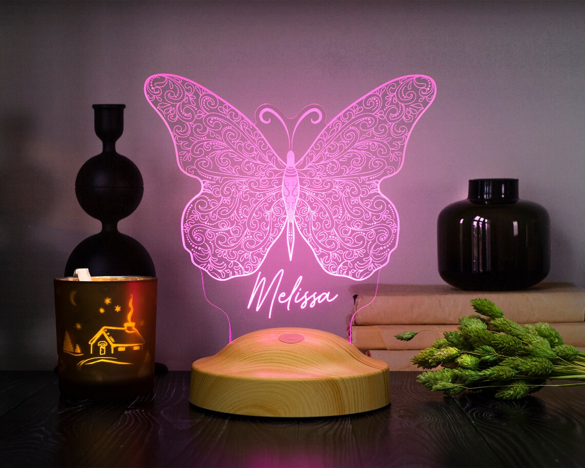 Butterfly Night Light, Butterfly Led Lamp