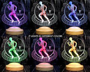 3D Physio Led Lamp with Name Engraving, Thank You for Physiotherapists, Christmas Gifts for Physiotherapists, Physiotherapist Gift 