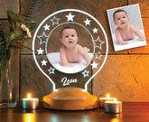Photo gifts with desired text &amp; your own picture Round