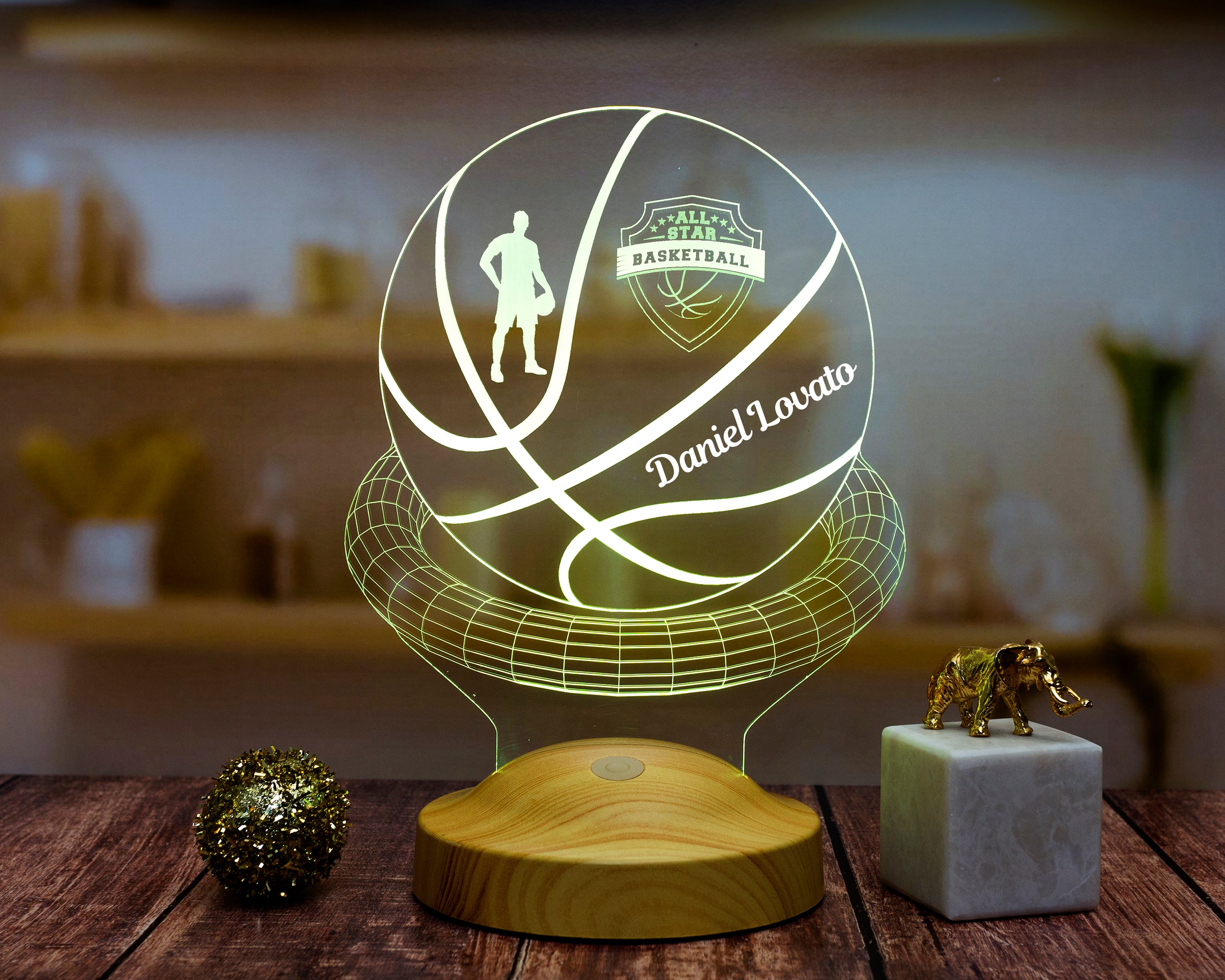 Basketball Personalized lamp with custom text