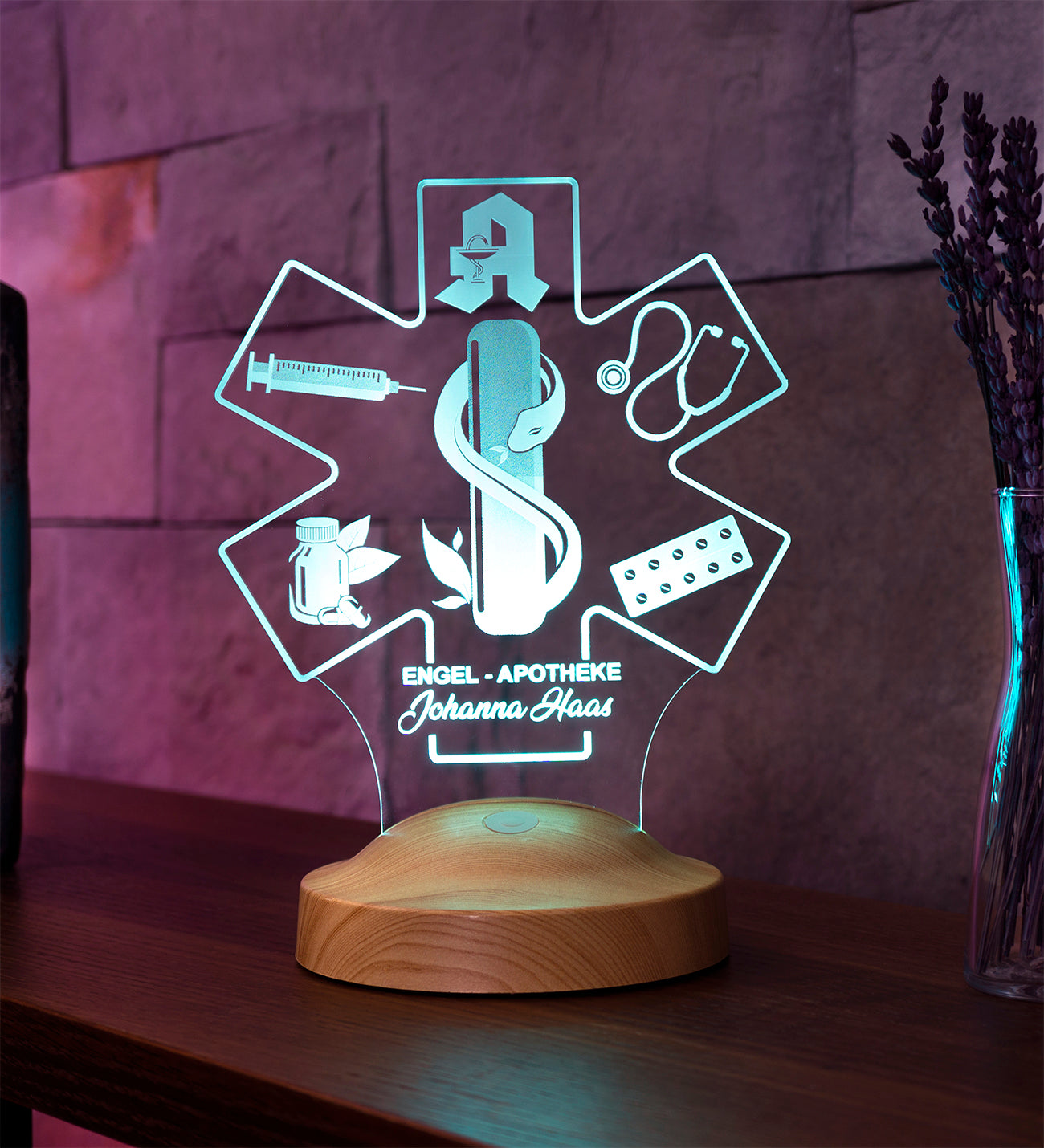 Pharmacist Pharmacist Personalized gifts 3D Led lamp with engraving 
