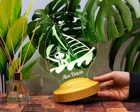 Pirate Personalized Gifts Lamp with custom text 