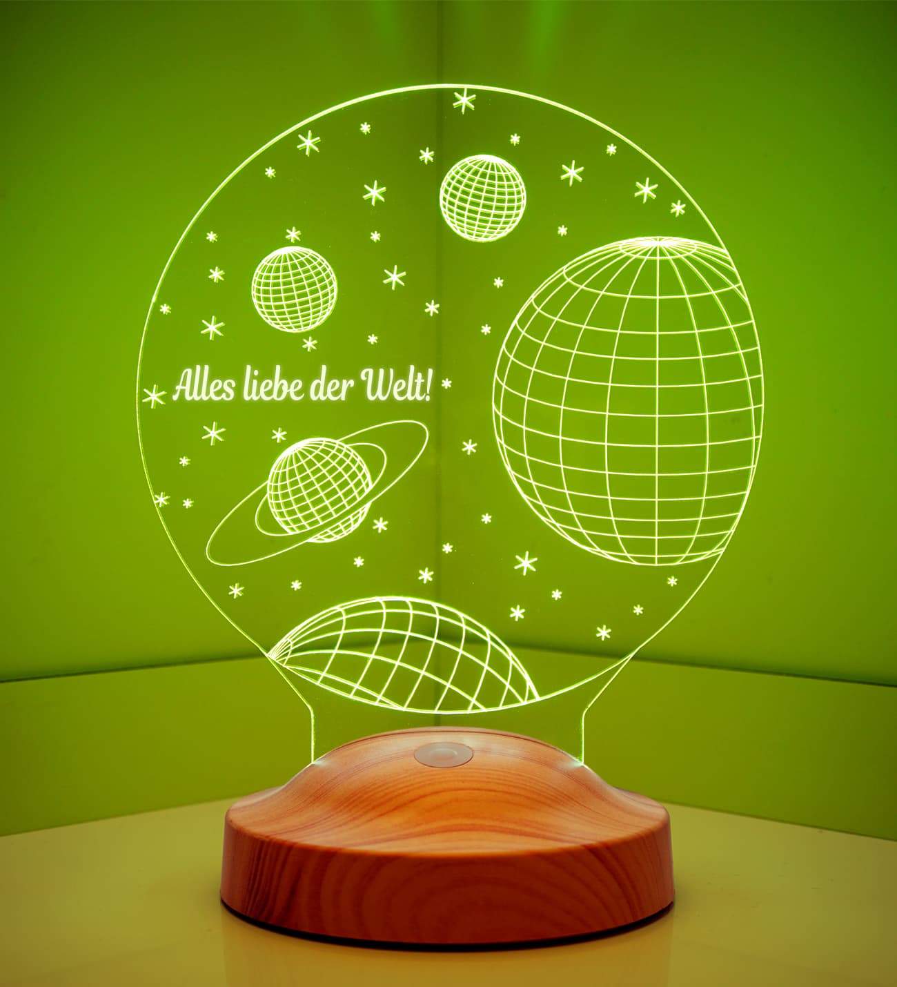 Universe Personalized lamp with text of your choice