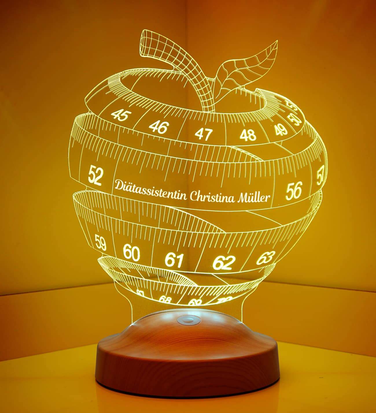 Personalized Lamp for Nutritionist Gift with Engraving