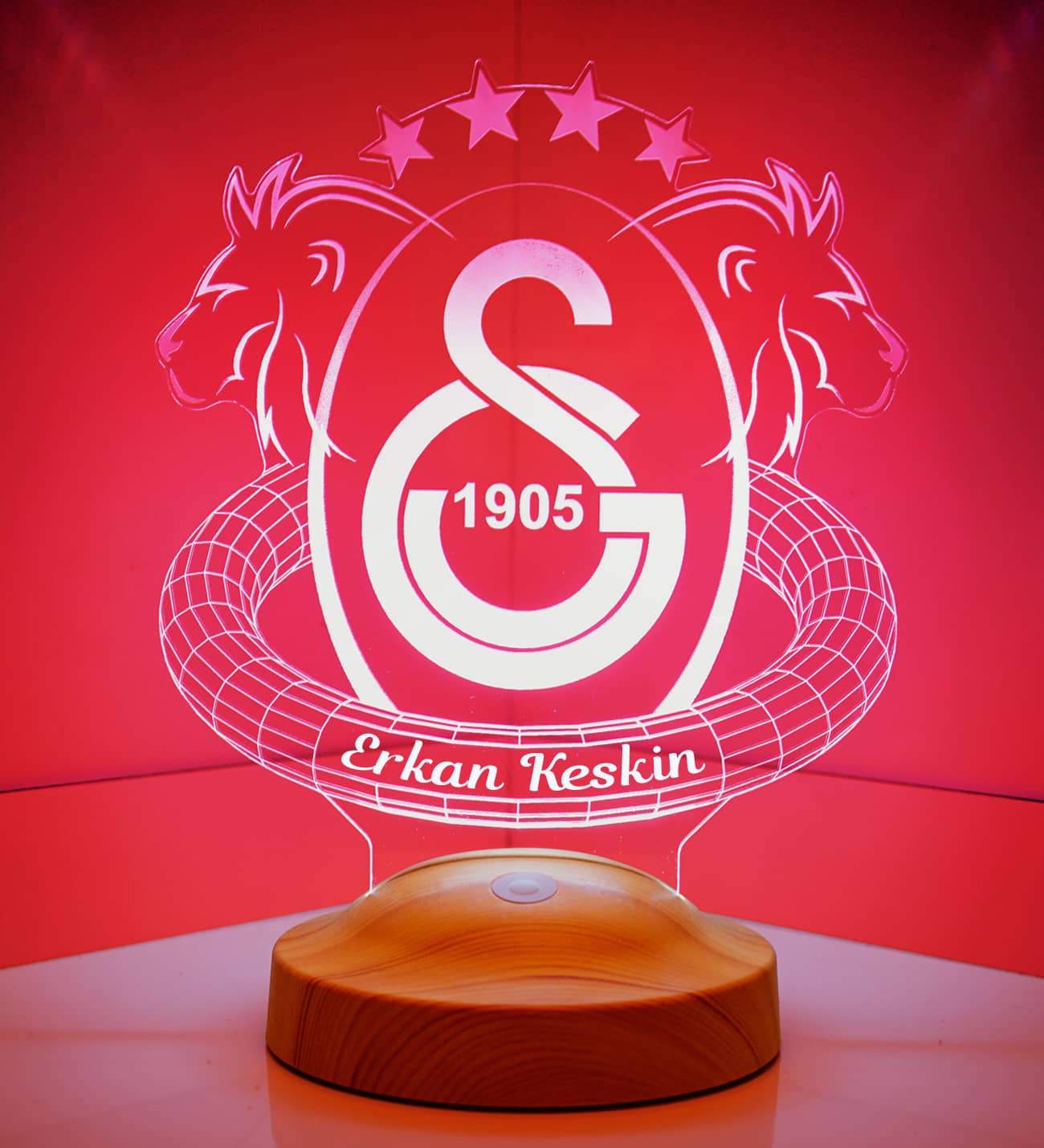 Galatasaray Personalized lamp with custom text