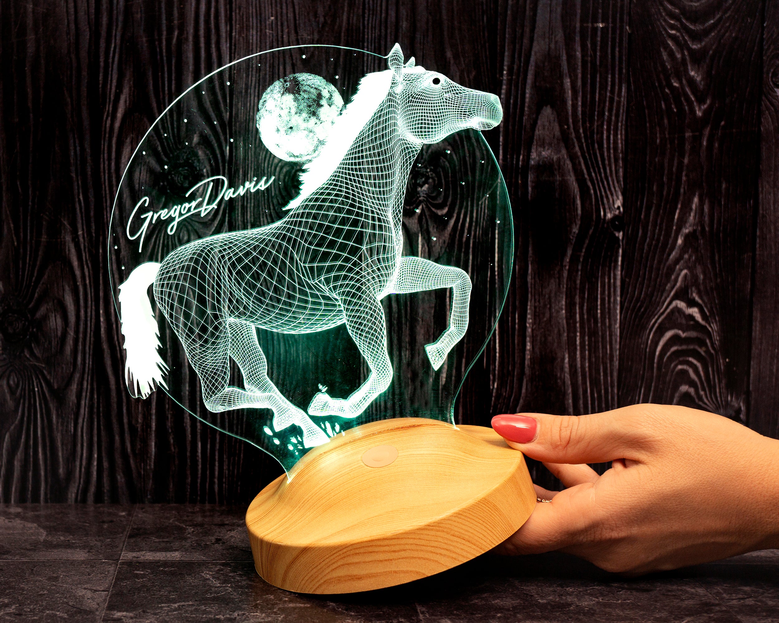 3D Horse LED Lamp Gift for Horse Lovers Horse Girls Horse Owners Equestrian Gifts