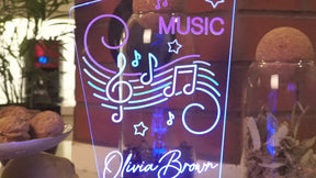 Music lovers LED lamp Personalized as a gift for photographers 3D illusion lamp 