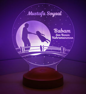 Gifts for Dad Personalized Lamp
