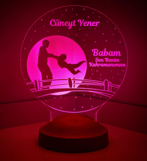 Gifts for Dad Personalized Lamp