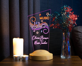 Music lovers LED lamp Personalized as a gift for photographers 3D illusion lamp 