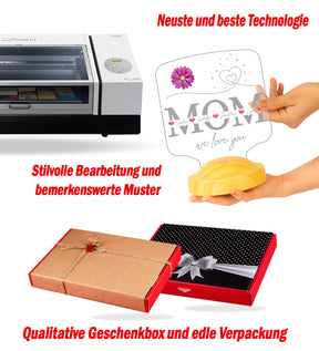 personalized LED gift lamp for mother, mom with high-quality laser engraving as a mother's day gift 