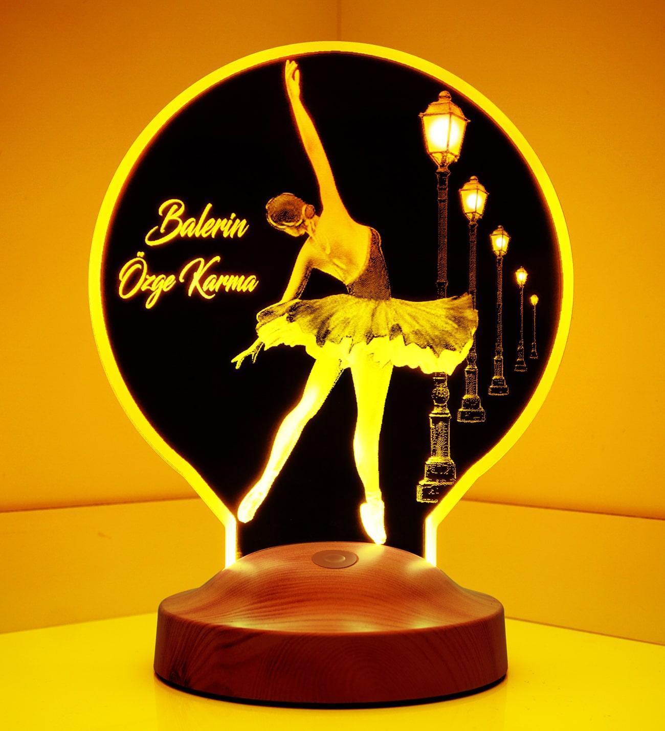 Ballerina Personalized lamp with engraving
