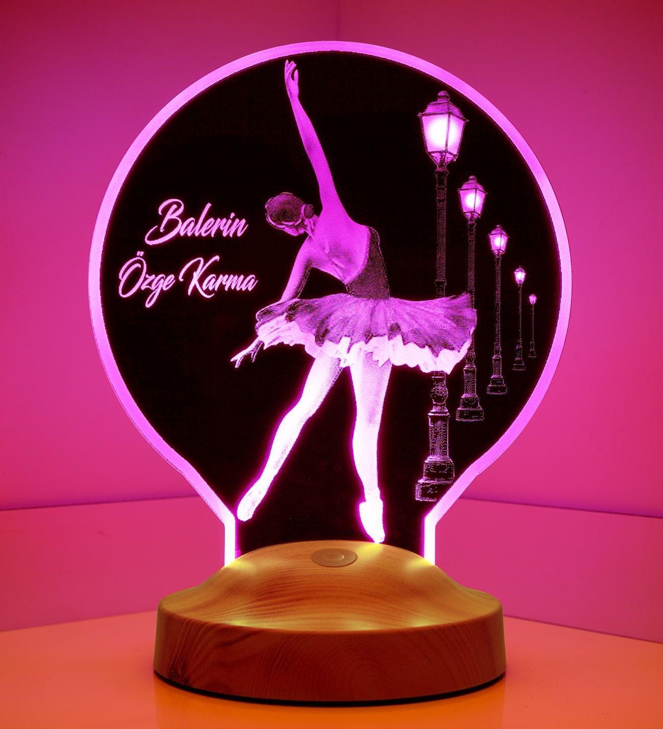 Ballerina Personalized lamp with engraving
