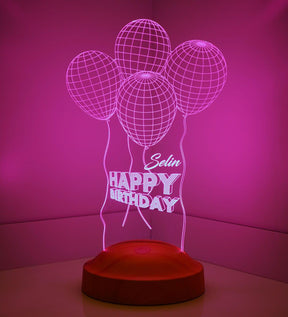 Happy Birthday Personalized lamp with text of your choice