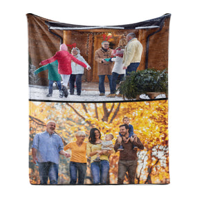 Design a photo blanket with your own photos - printed blanket 