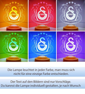 Galatasaray Personalized lamp with custom text