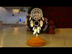 DREAMCATCHER PERSONALIZED 3D LAMP WITH YOUR TEXT DREAMCATCHER 