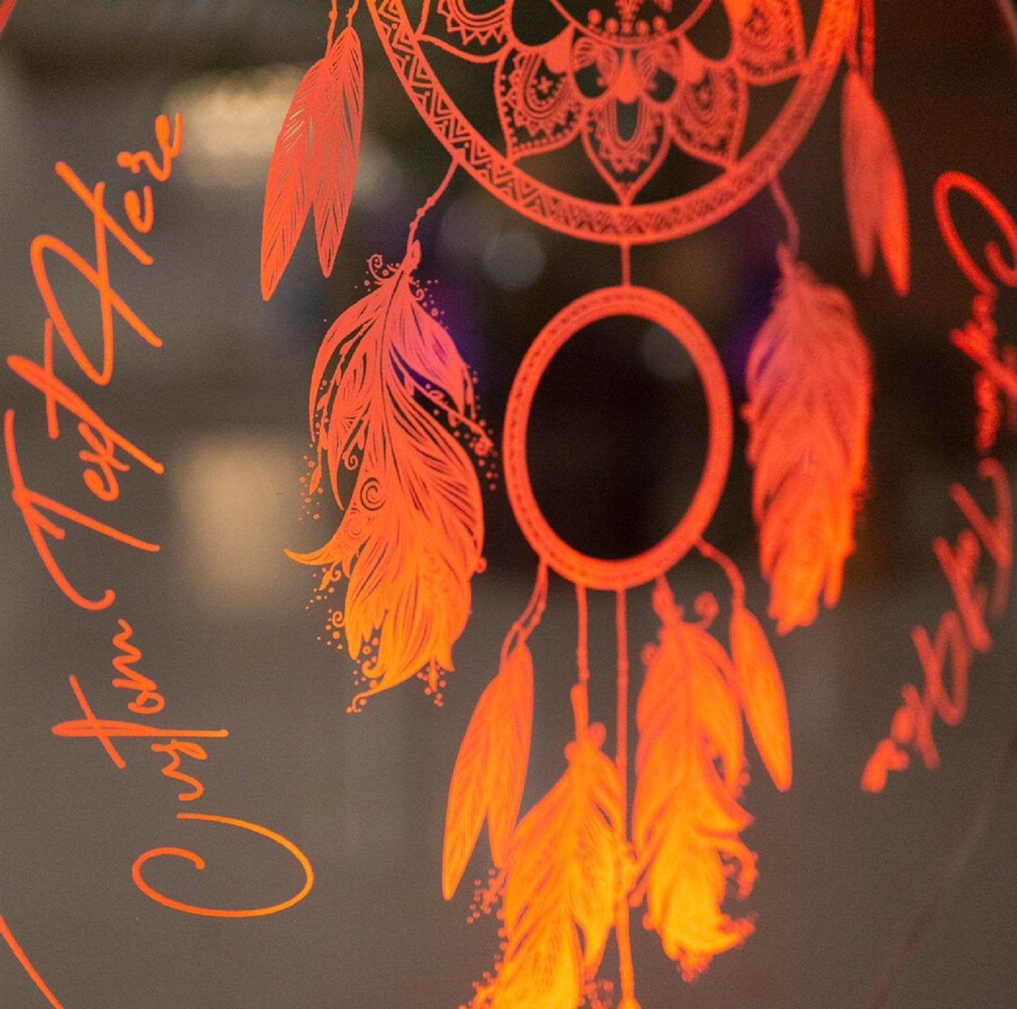 DREAMCATCHER PERSONALIZED 3D LAMP WITH YOUR TEXT DREAMCATCHER 