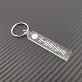 Personalized Song Code Playlist Keychain Key Ring Music Boyfriend Girlfriend Valentine's Day Music Love Birthday Wedding Christmas