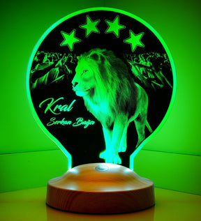 Galatasaray Lion Personalized lamp with custom text