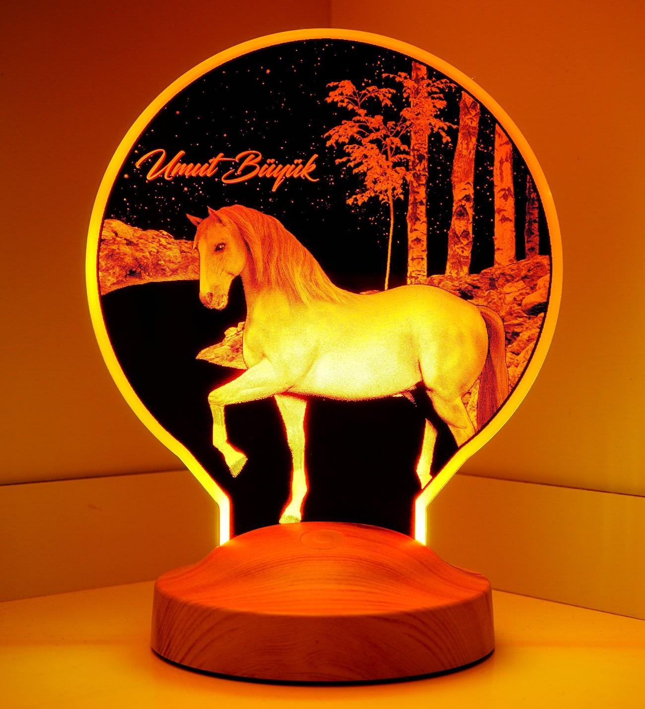 Horse Personalized Gifts Lamp with custom text