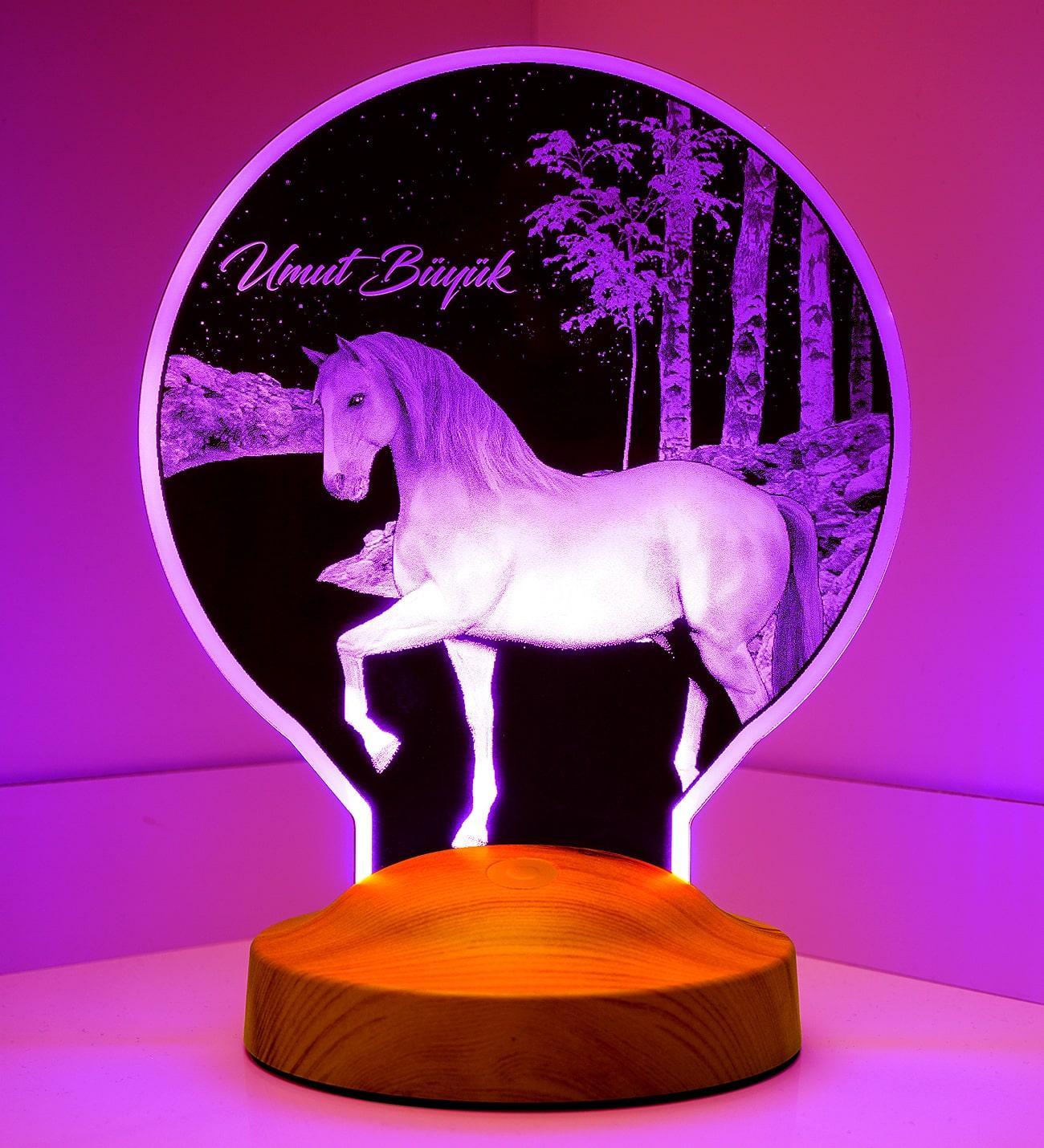 Horse Personalized Gifts Lamp with custom text