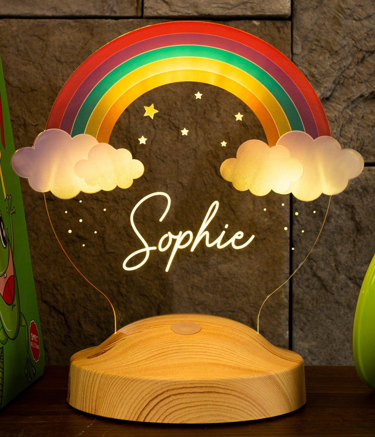 Personalized UV Printing Lamp Rainbow 3D Led Birthday Christmas Christening Gift 